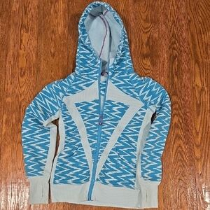 Ivivva Light Blue and Teal Hoodie
